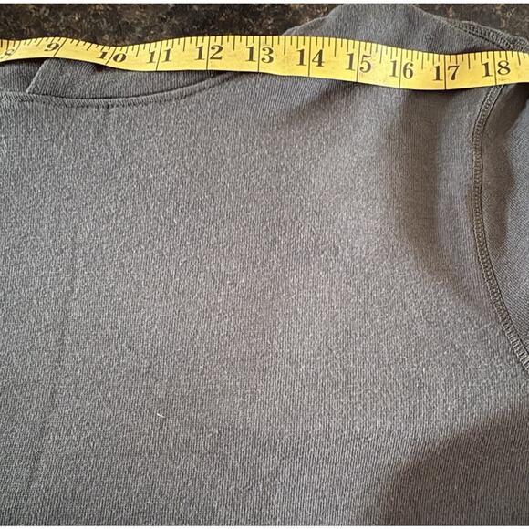 Mono B Hoodie Waffle Knit Green Long Sleeve Pullover Top Cozy Soft 1X - Picture 10 of 12